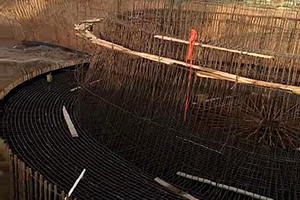葫芦岛砼烟囱新建施工现场